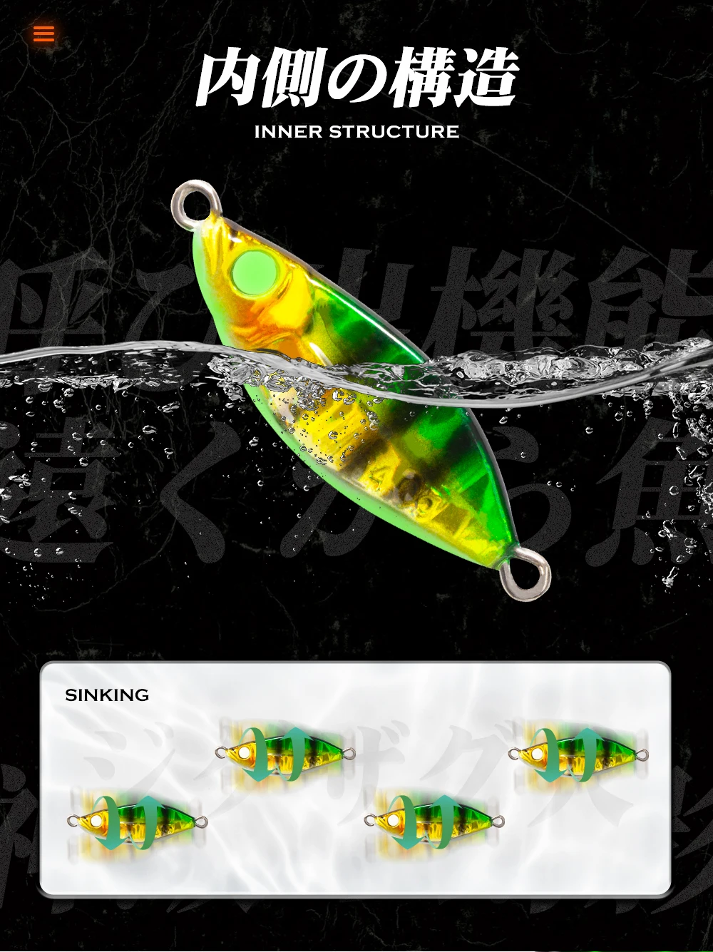 Hunthouse Fishing Hard Lizinc Metall-Jigging-Köder Mini-Jig-Löffelköder 3,5g/5g/7g/10g/14g sinkend mit UV-Augen für Barsch, Forelle, Thunfisch – Detail 6