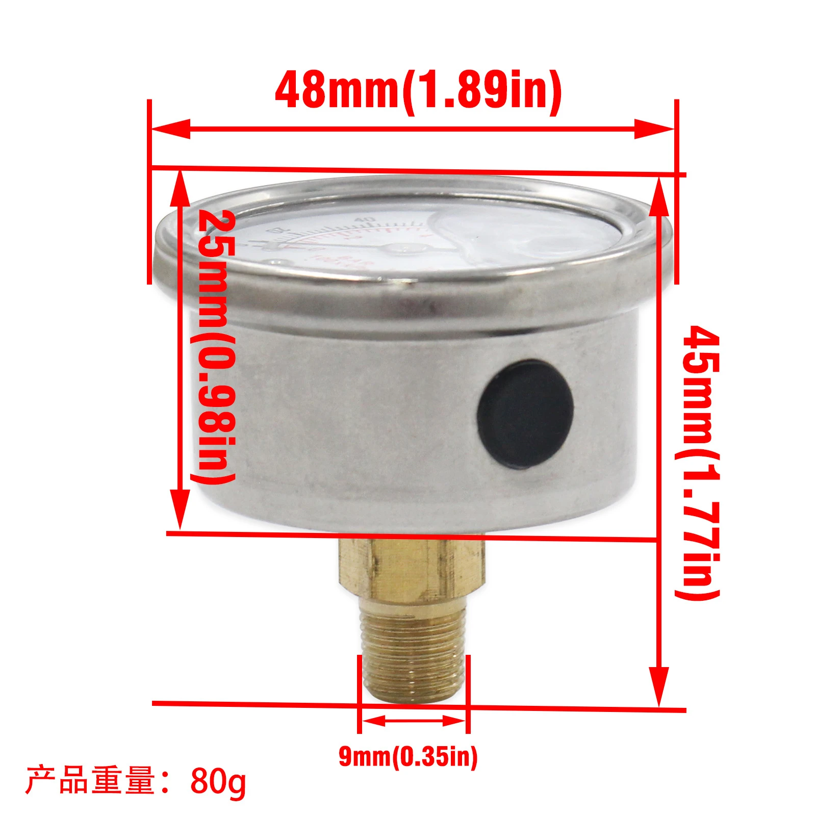 Fuel System Diagnostics AN6 Adapter Kit 1 8NPT Fitting Fuel Inject Control 7.7*2.85*2.55cm Inline Installation