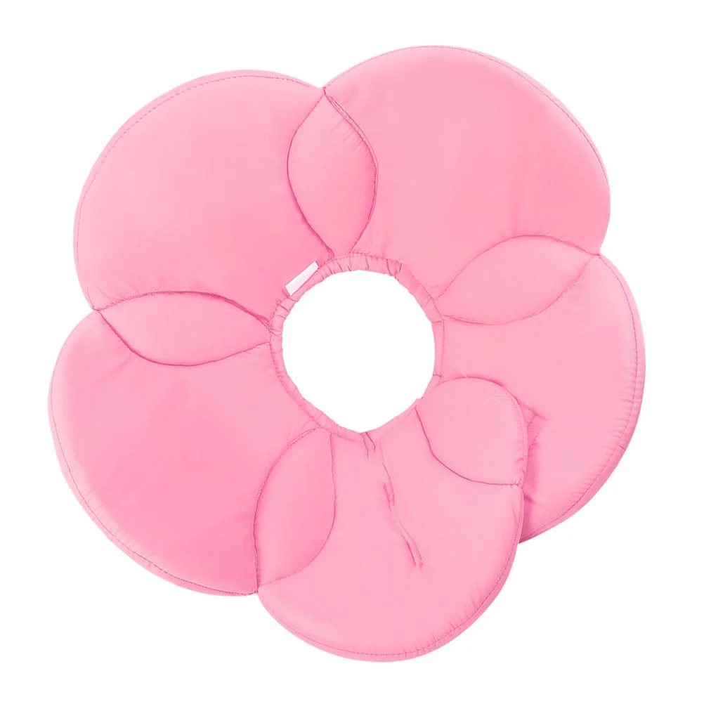 Pet Protective Collar Flower Shaped Elizabethan Collar Anti-lick Pet Neck Circle (Pink, Size S) pet collar