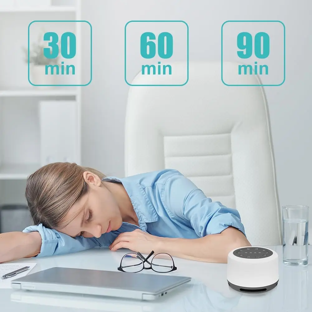 7 RGB Night Light & 24 Soothing Relax Sleep Sounds Machine with Adjustable Brightness Wireless Speaker White Noise Sound Machine