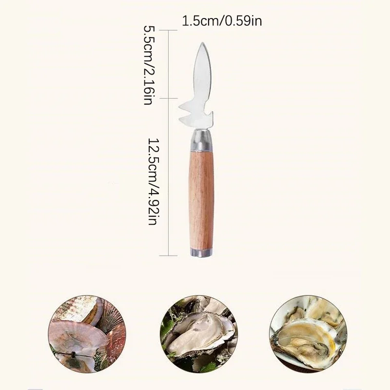 Stainless steel oyster knife Oyster knife Professional oyster knife tool Scallop knife for everyday kitchen use