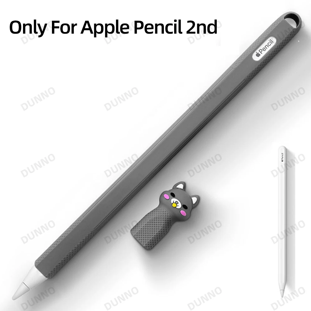 Pencil Case For Apple Pencil 1st 2nd Generation Cute Cat Tablet Stylus Pen Soft Silcone Funda Cover Accessories