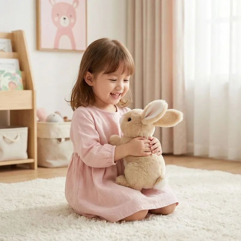 2026 Cross-border Explosions Will Be Called Talking Plush Electric Rabbit Simulation Pet Rabbit Plush Toy Wholesale