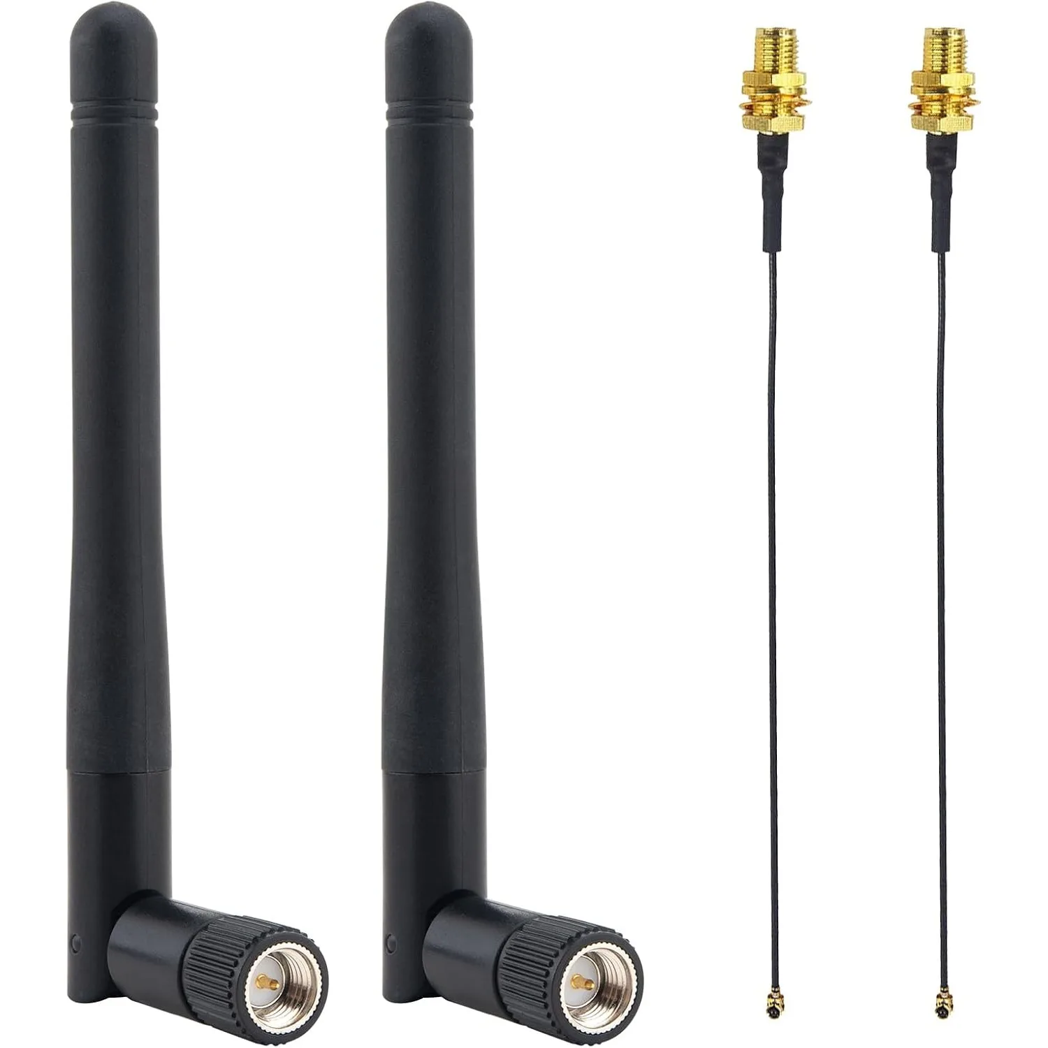 Антенна 433 МГц, всенаправленная 3dBi SMA Male + кабель I-P-X MHF1 к SMA Female 2 × 15 см для Raspberry Pi NFC ISM CUL USB CCU3 CCU2