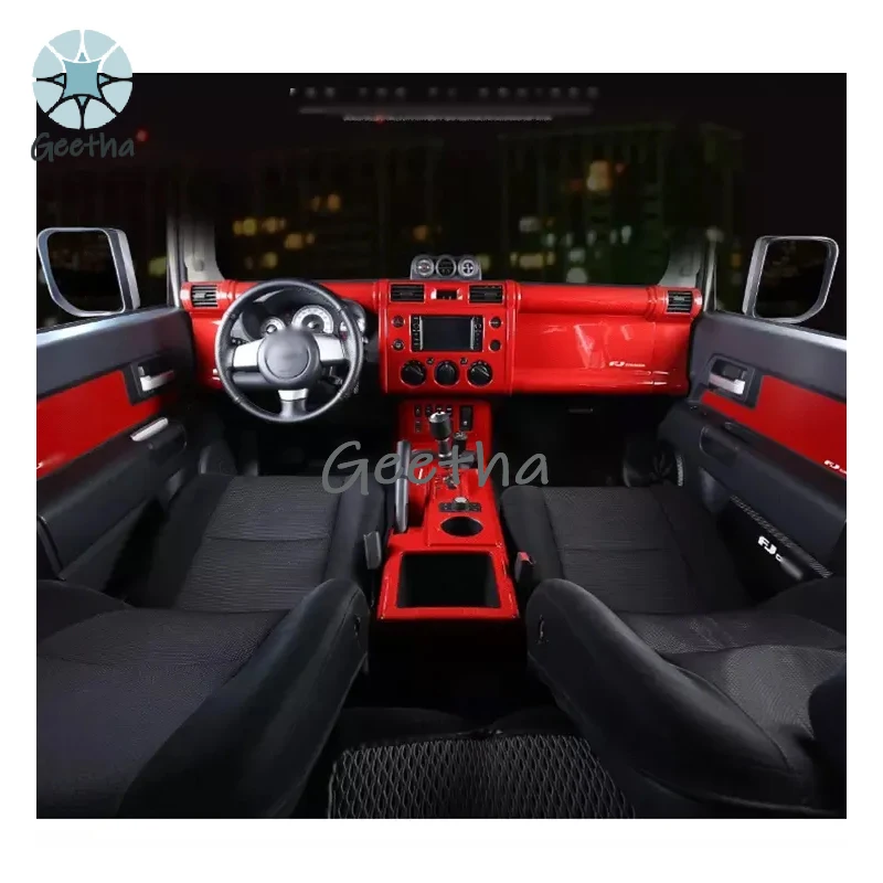 

For Luxury Car Interior Parts New Creative Carbon Fiber Textured Interior Kit for Cruiser 2007-2020