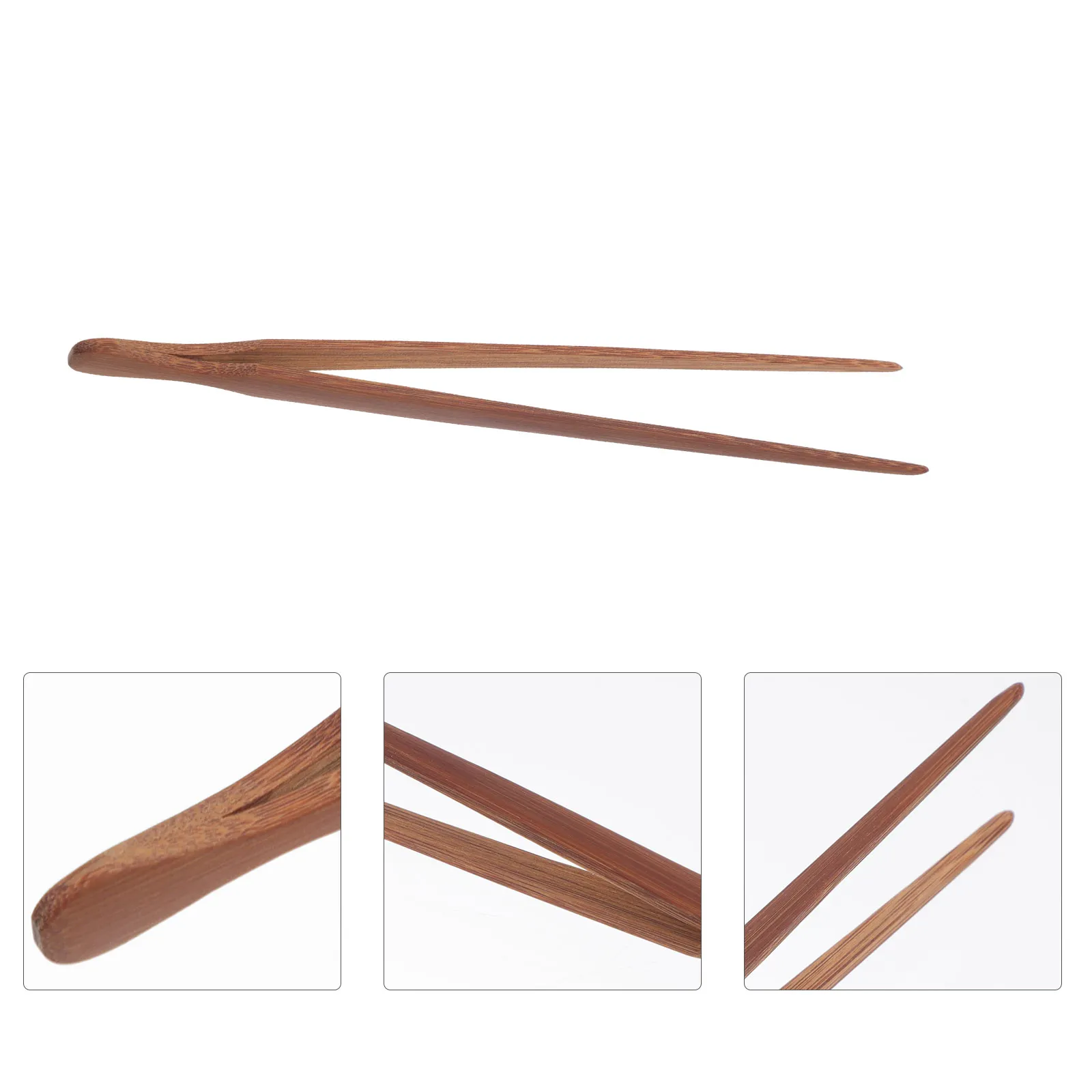 

1pc Bamboo Tea Clamp Eco-Friendly Food Tong Ergonomic Kitchen Tool Non-Slip Handle For Tea Vegetables Use