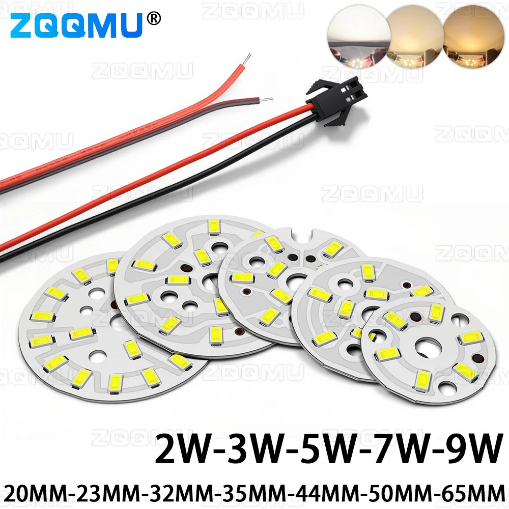 10PCS High Brightness LED Light Board 2W 3W 5W 7W 9W Round DIY Bulb 31MM-65MM For Bulb DIY Family Transformation Light Source