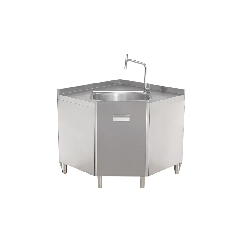 

Stainless Steel Commercial Kitchen Sink, High-quality Stainless Steel, Stainless Steel Sink Cabinet, Corner Sink-With Cabinet