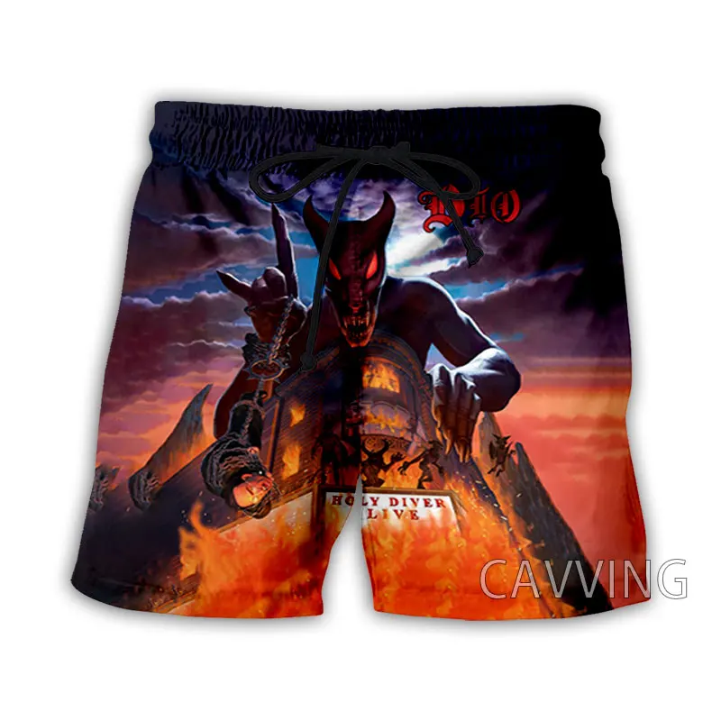 DIO Rock Summer 3D Print Beach Shorts Men Women Hip Hop Oversized Surfing Board Sport Pants Swimsuits Trunks Man Clothing