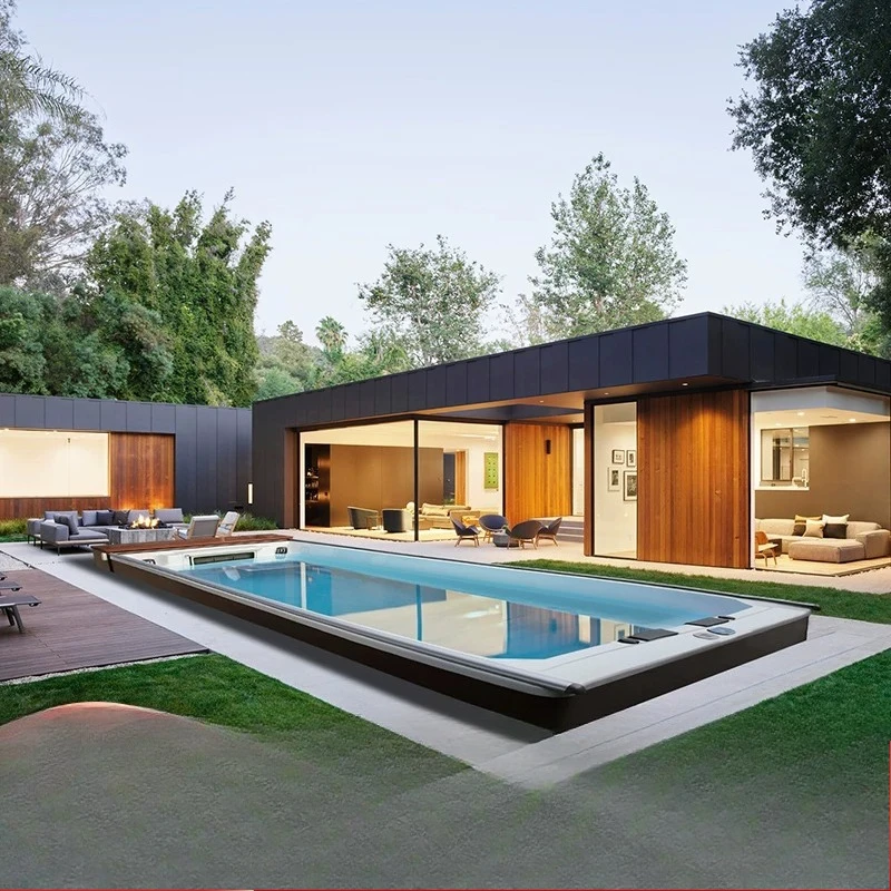 Villa Surfing Infinity Intelligent Heated Pool Indoor Outdoor Roof Courtyard Household Swimming Pool