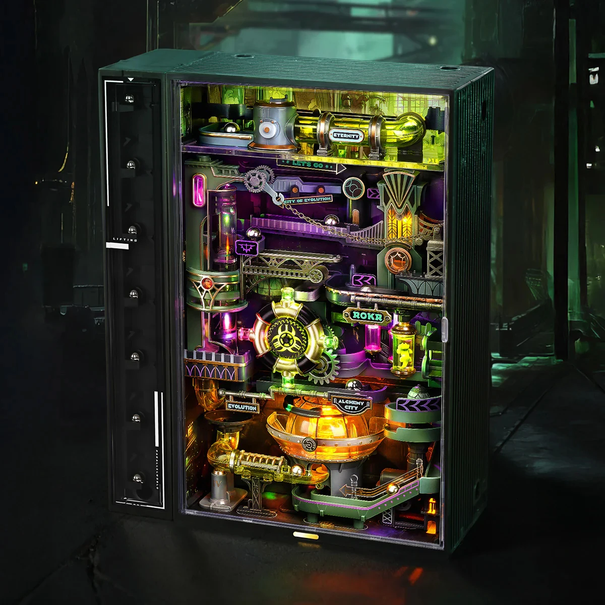 ROBOTIME ROKR Alchemy City Marble Run Infinite Loop Parallel World Series STEM Toy Último regalo de Navidad para niños coleccionistas