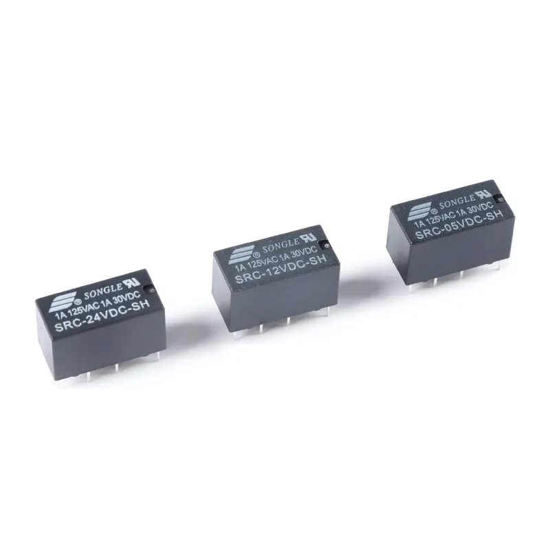 Brand new original, Songle relay SRC-05V/12V/24VDC-SH 8 pins, two sets of conversion