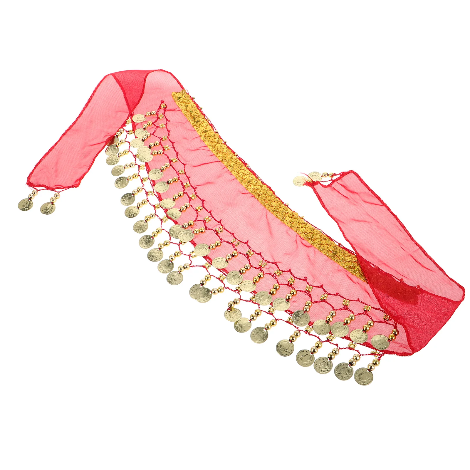 

Hip Scarf for Kids Dancing Belly Dancer Accessory Comfortable Material Unique Design Fun Sparkle Easy Tie Waist Belt Dance