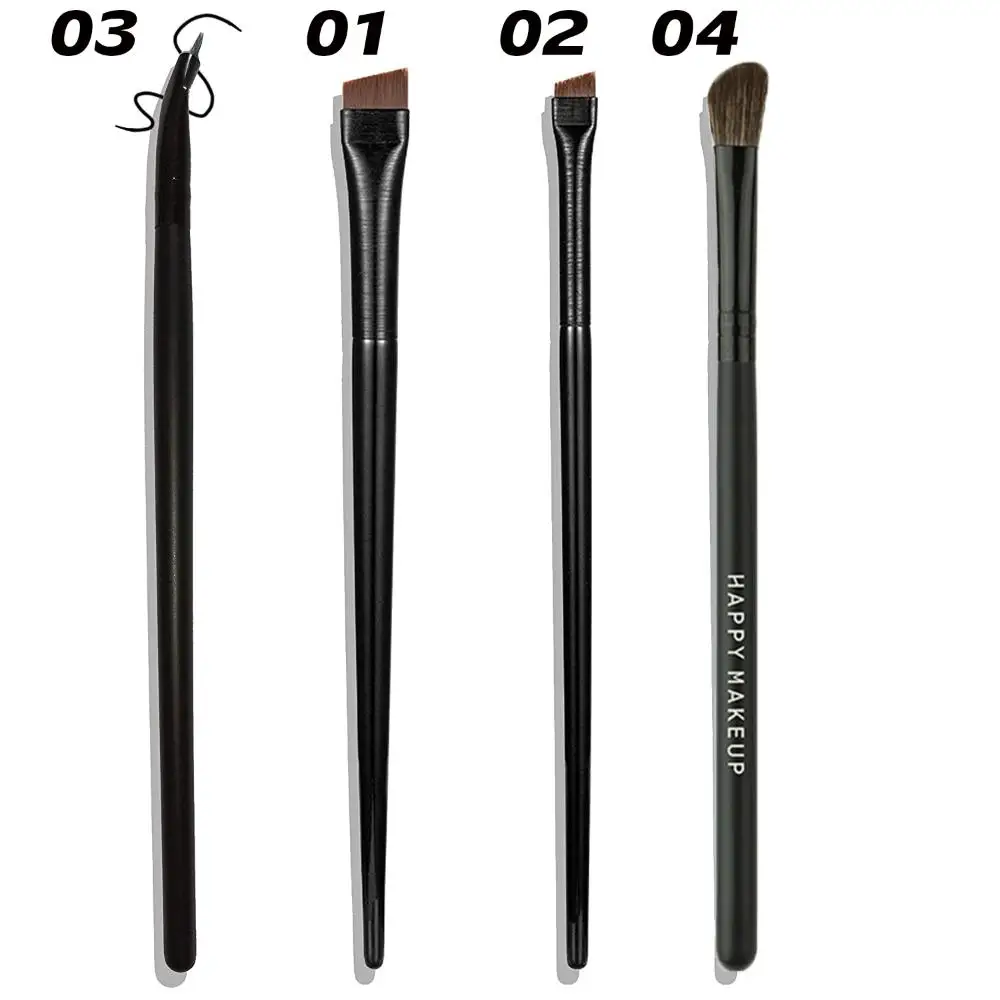 1/2/4 Stück dünner, ultrafeiner, kleiner, abgewinkelter, professioneller, weicher Augenbrauen-Eyeliner-Pinsel, Augenbrauen-Konturpinsel