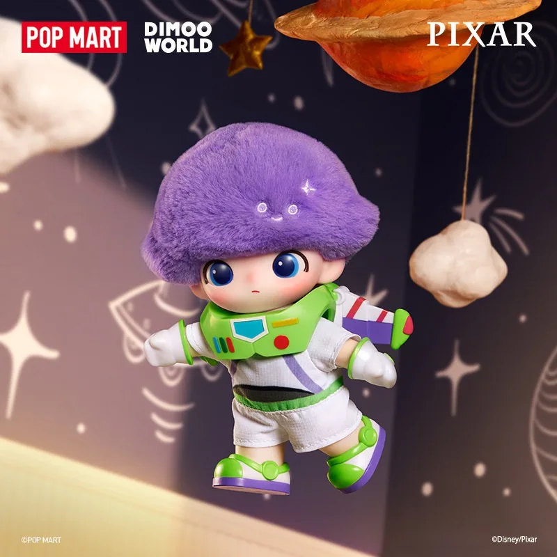 POP MART Disney DIMOO WORLD x PIXAR Blind Box Vinyl Plush Pendant Cute Cartoon Indoor New Year Holiday Collect Gift view 6