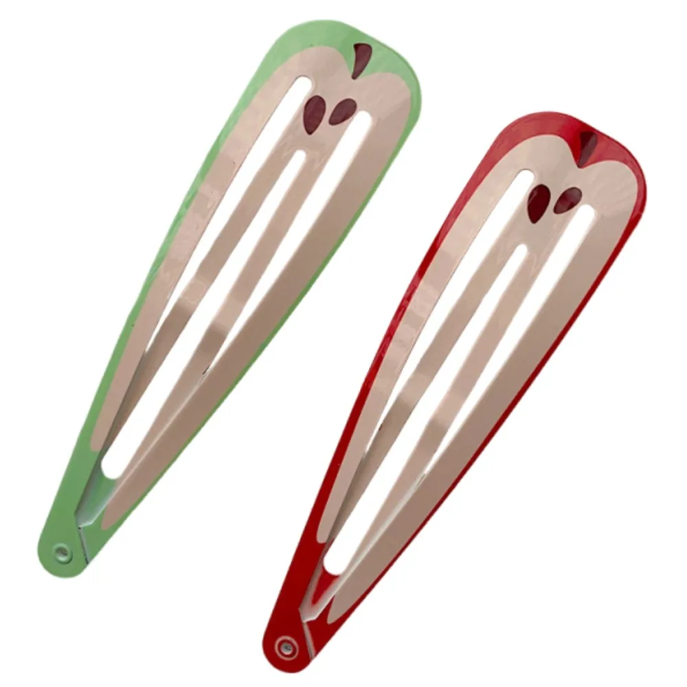 

2Pcs Cute 15cm Extra-large Hair Clips Fruit Series Polka Dot Backpack Decoration Hairpin Strawberry INS Funny Hair Grip Girl
