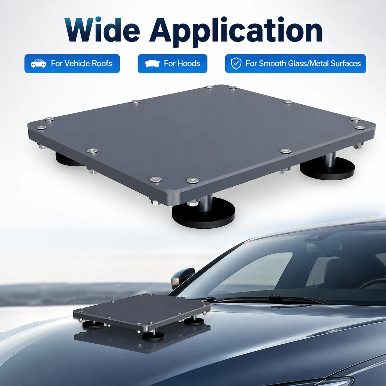 Car Roof Magnetic Mount for Starlink Mini No Drill 4 Magnet Holder Protective Cover for RV SUV Truck Camping Overland Travel