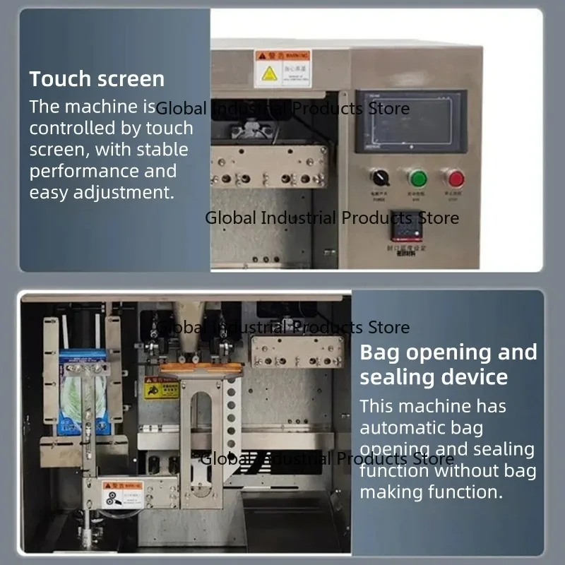 Multi-Function Fully Automatic Small Pouch Packer | 3-in-1 for Powder, Granule & Liquid Sealing & Filling Feed Packaging