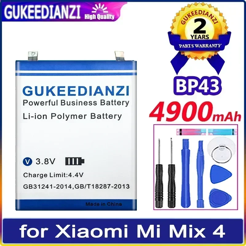 

Мобильный телефон батареи BP43 4900 мАч для Xiaomi Mi Mix 4 Mix4, сменный портативный аккумулятор для смартфона