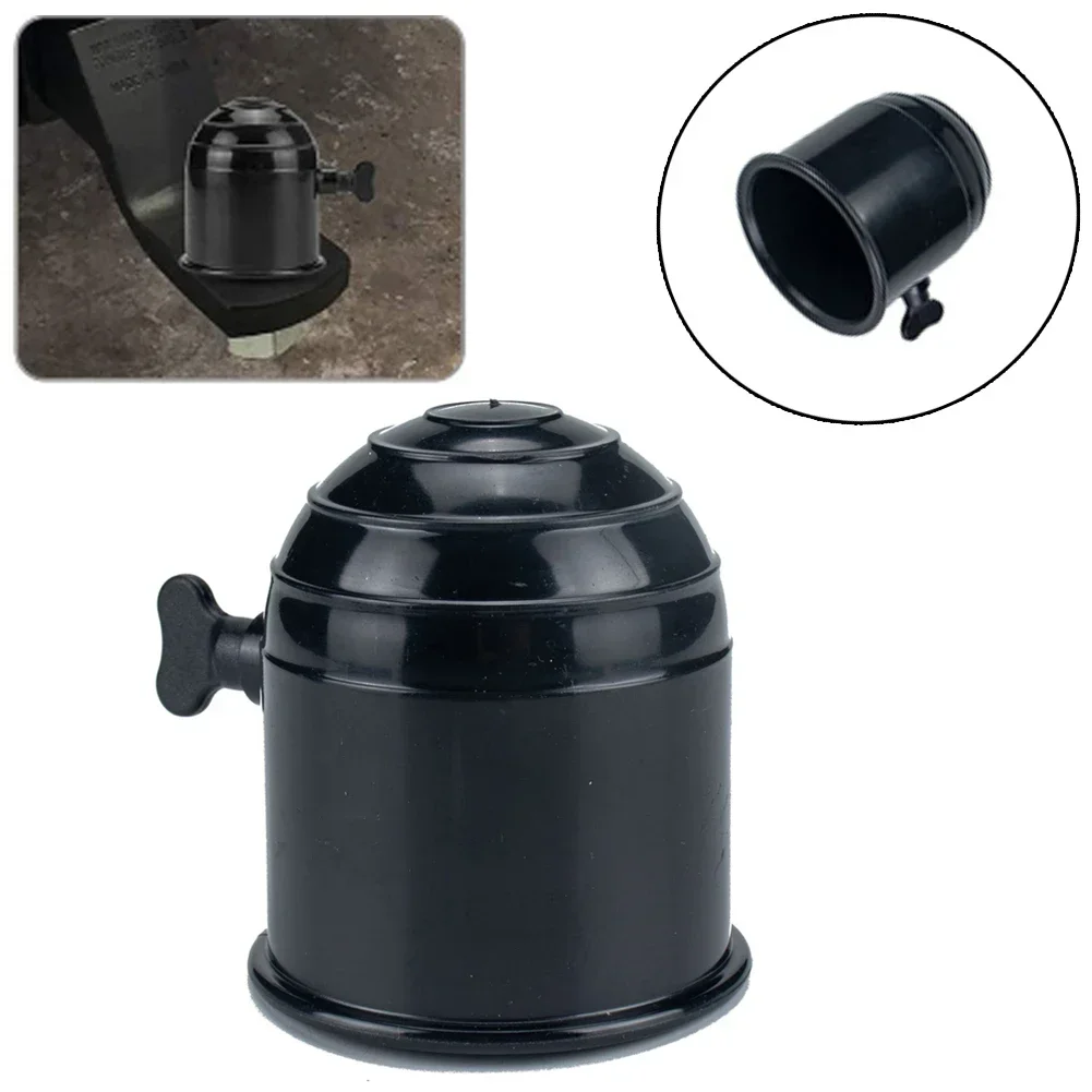 Car Tow Ball Cover With Screw Plastic Protector Semi Trailers Ships Bar Black/Silver Caravan Hitch Accessories