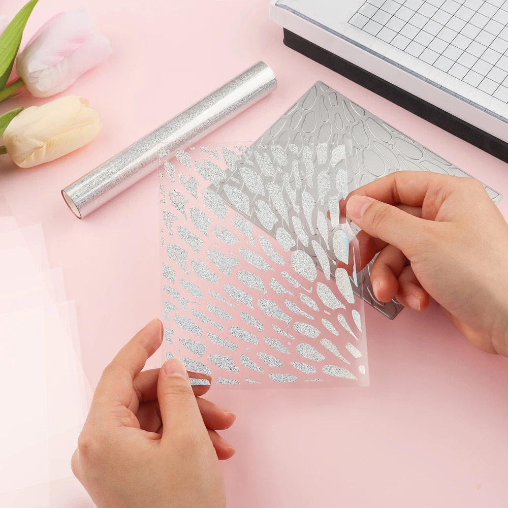 5pcs/lot 0.125 mm Thickness Heat Resistant Perfectly Clear Acetate Sheets Plastic For Heat Embossing Shaker Cards Making Sheets