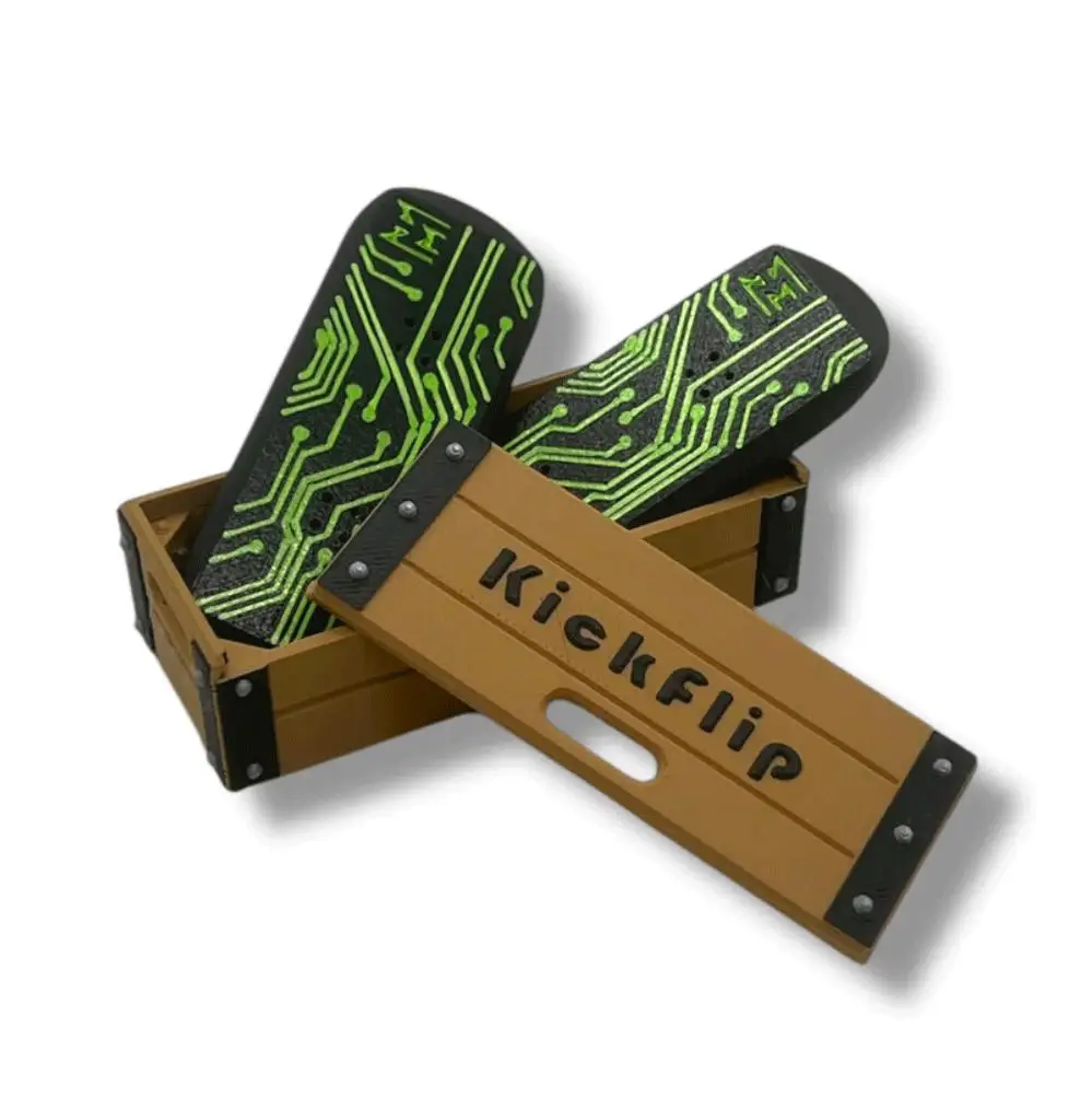 Neues Kickflip Magnetisches Skateboard Mini Finger Skateboard 3D Gedrucktes Spielzeug Freizeit Stressabbau Magnet Puzzle Geschenk für Freund – Detail 3