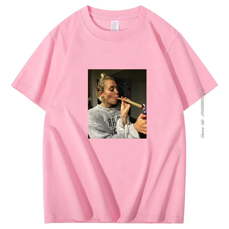 Ethan Peters Hannah Montana Cotton T-Shirt Harajuku Hipster Streetwear Unisex Fashion Summer High Quality Short Sleeve T-Shirts