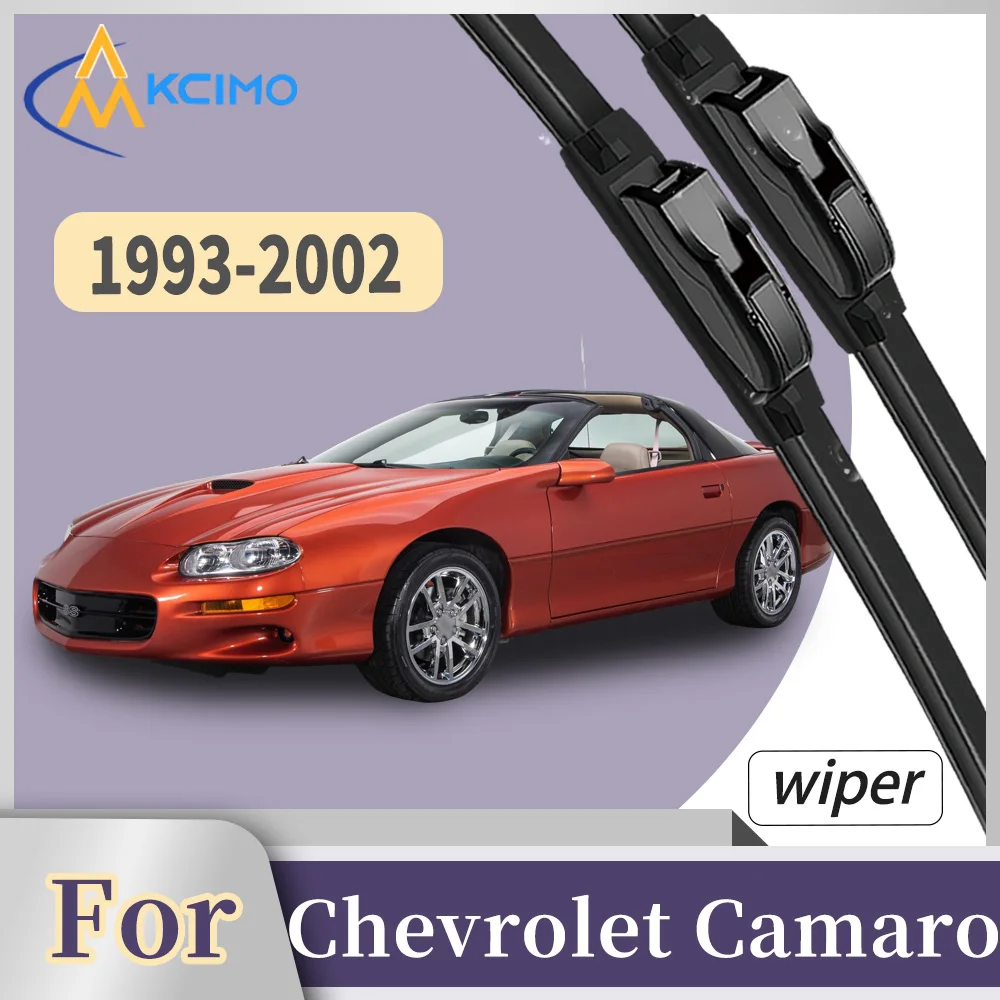

Premium Rubber Front Windscreen Wiper Blades For Chevrolet Camaro 1993-2002 Quiet Smooth Wiping Waterproof Windshield Kit 2Pcs