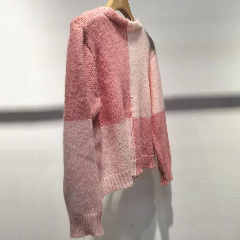 2024 neue echte Pelz, Frauen gestrickt Strickjacke Mantel mit echtem Fuchs Fell Langarm warme Herbst Strickwaren kausalen Chic Hit Farbe weiblich ja