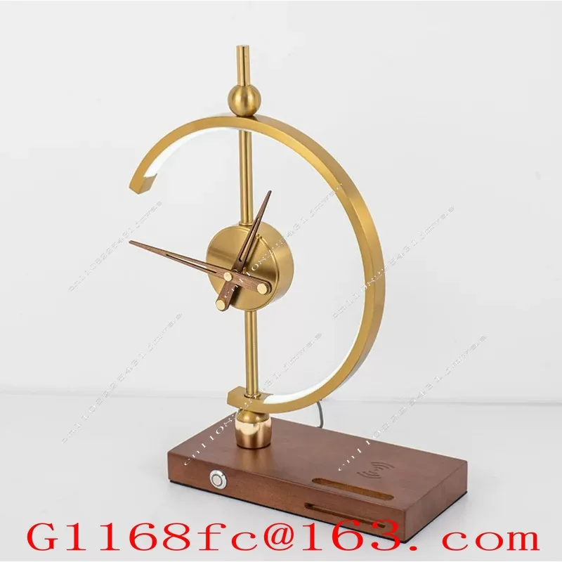 Soft Light Creative Clock Desk Lamp Intelligent Luxury Desk Lamp Mobile Charging Desk Lamp Parts