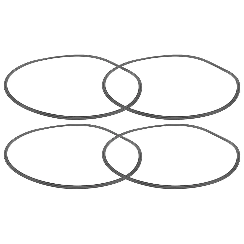 4Pcs Bar Stool Base Protector Rings 38.5cm Anti-Slip Rubber Floor Protectors for Home Bars Restaurants Flexible Non-Slip Design