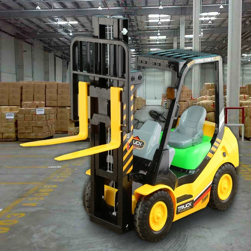 2.4 グラムリモートコントロールフォークリフトトラック建設都市エンジニアリング車両 6CH RC トラックリフトパレットフォークリフトモデル子供のおもちゃのギフト