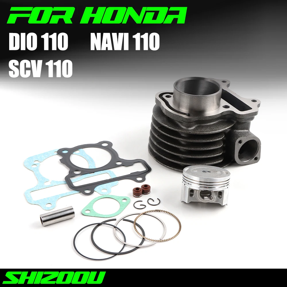 Motorcycle Cylinder piston and ring For Honda DIO 110 Activa DIO110 honda Navi110 Navi 110 SCV 110 50mm Engine Cylinder