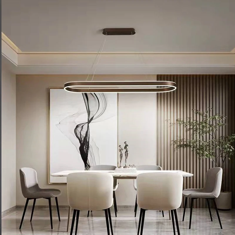 Modern Minimalist Golden Led Chandelier Nordic Light Luxury Living Room Dining Room Bedroom Remote Control Ceiling Light