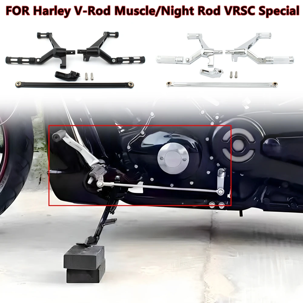 

Motorcycle Forward Control Foot Pegs Levers Linkages For Harley V-Rod Muscle 2002-2017/Night Rod VRSC Special 2007-2017
