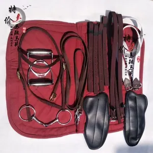 Large new saddle with leg protectors, leather resistance horse седnter дnter 10 Main Sales Horse Seal - №10