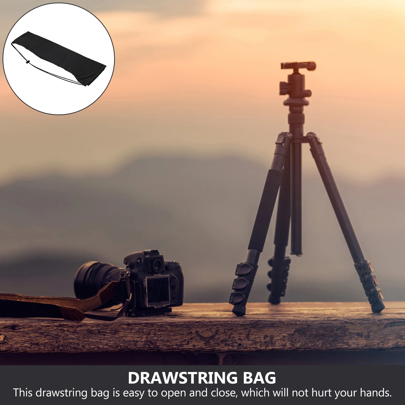 

5pcs Storage Bag Camera Tripod Holder Drawstring Lightweight Nylon Photography Equipment Bag For Tripod Light Stand Portable