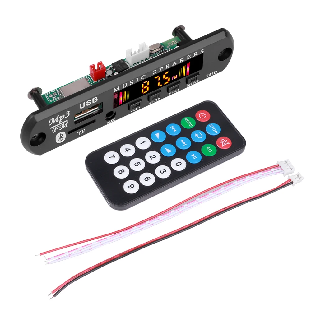 KEBIDU 9V 12V Auto Radio Stereo MP3 WMA Decoder Board Audio Modul USB TF Radio Bluetooth Drahtlose MP3 Player Mit Fernbedienung