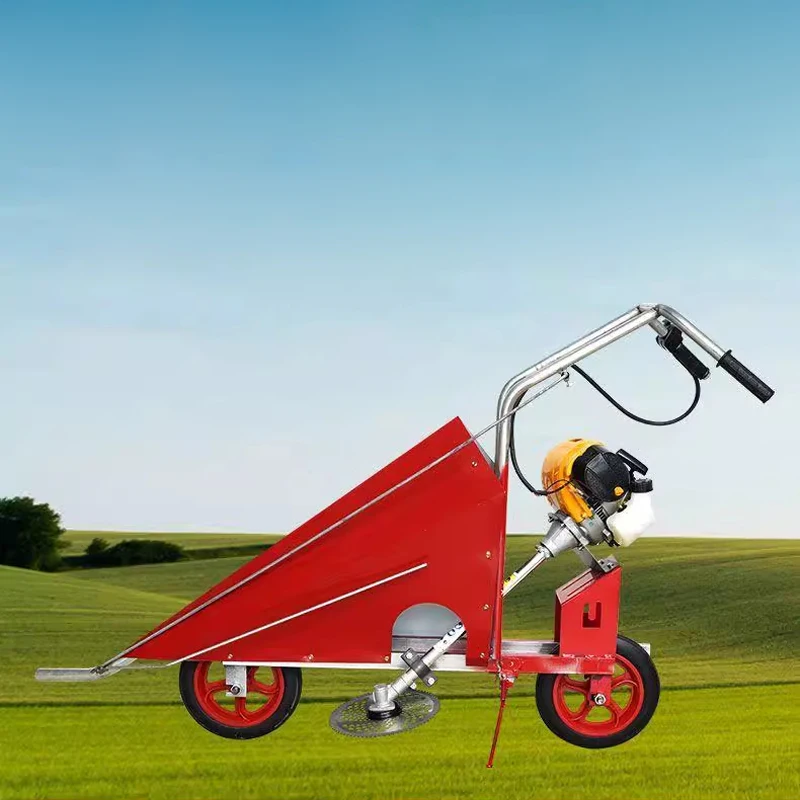 

Small pepper corn soybean straw harvester sugarcane cotton hand push cutting machine hand-held sun cutting machine agricultural