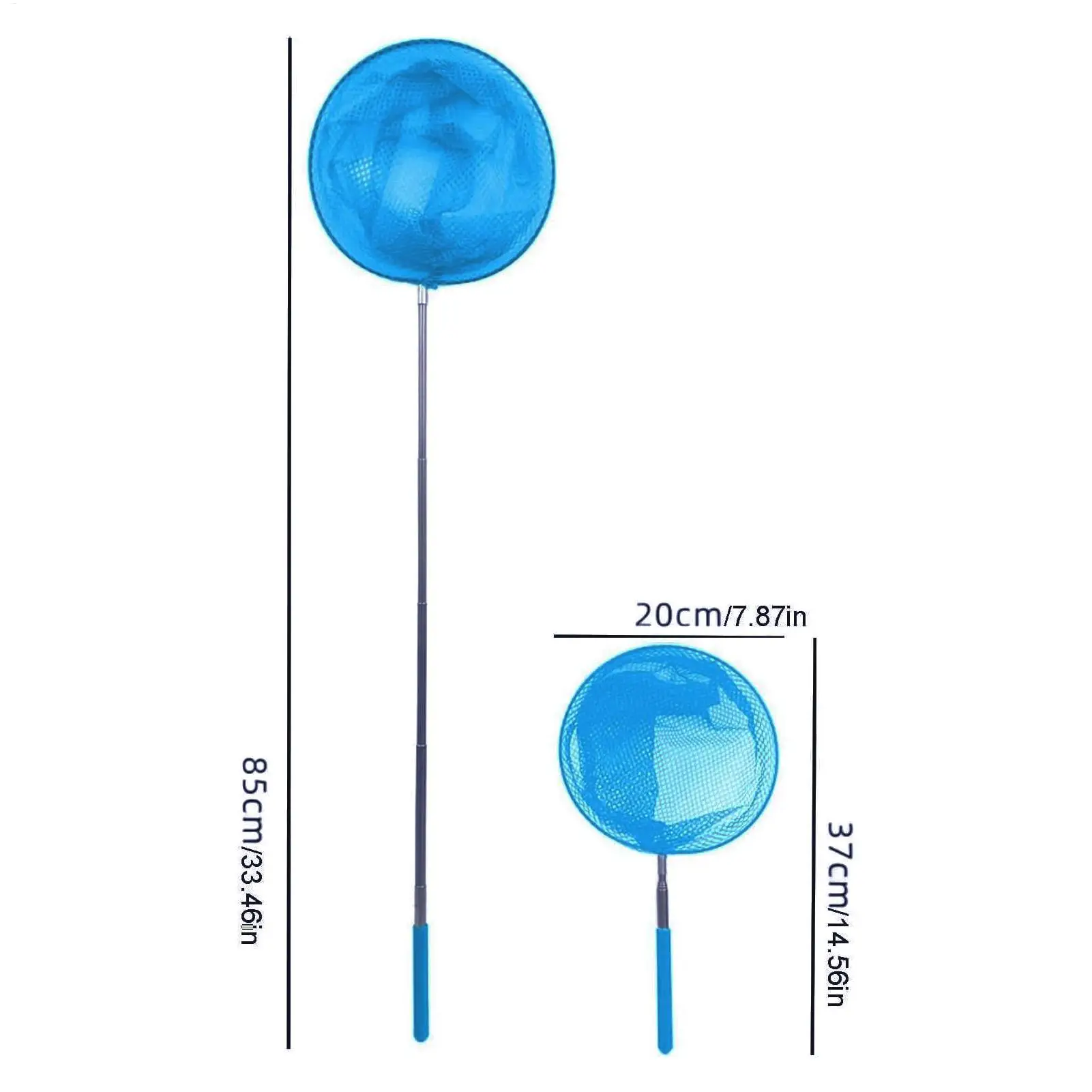 Pool Skimmer Net With Telescopic Pole Stainless Steel Fishing Nets Kids Outdoor Butterfly Net Pond Swimming Pool Cleaning Tools view 6