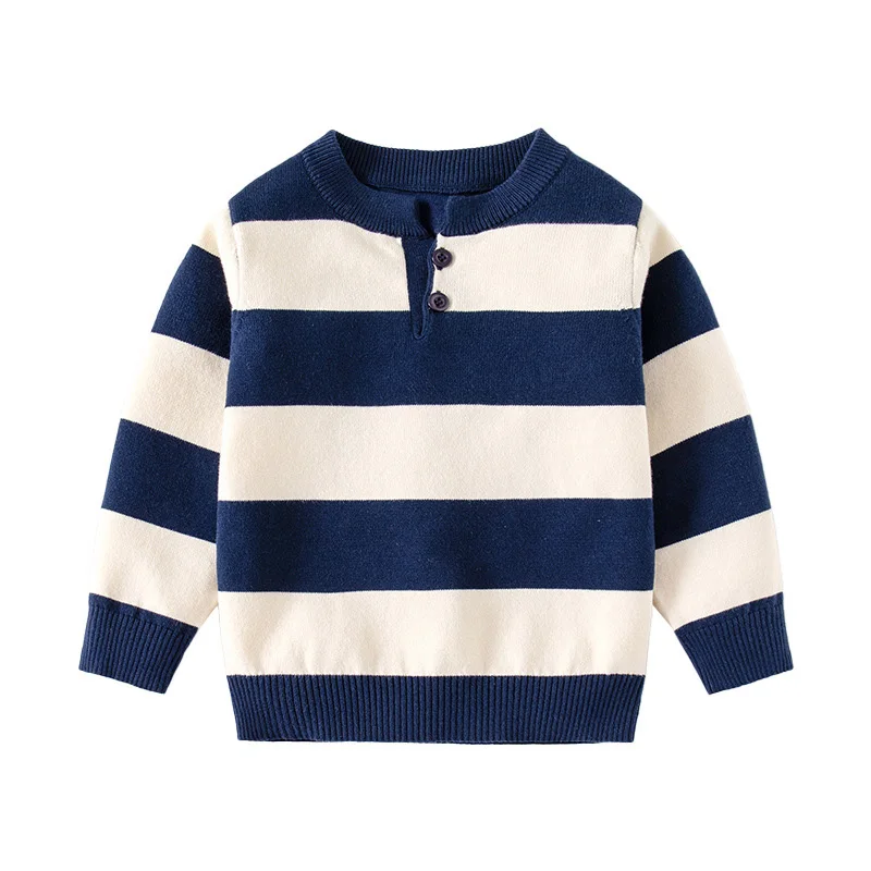 Striped Boys Sweaters Elegant Toddler Kids Pullover Spring Winter Children\'s Clothes