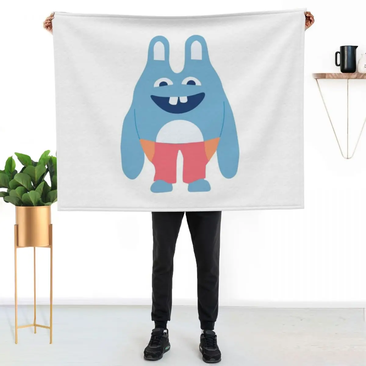 Bingo Bronson Throw Blanket couch cozy soft plush fuzzy picnic outdoor blanket