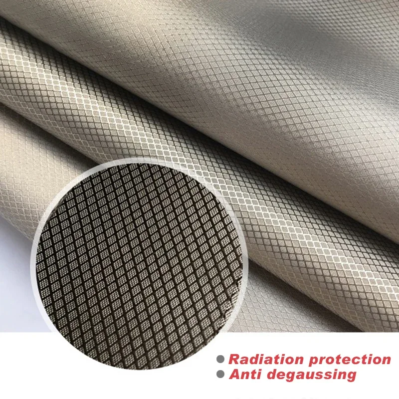Bloqueo de tela de cobre antimagnético y antirradiación Rfid, reducción de Emf/emi, protección contra la radiación, tela de blindaje para Smart