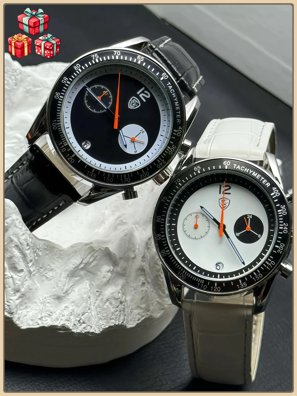 2026 Quartz Multifunction Couple Watches Minimalist Luxury Chronograph Stylish Gift