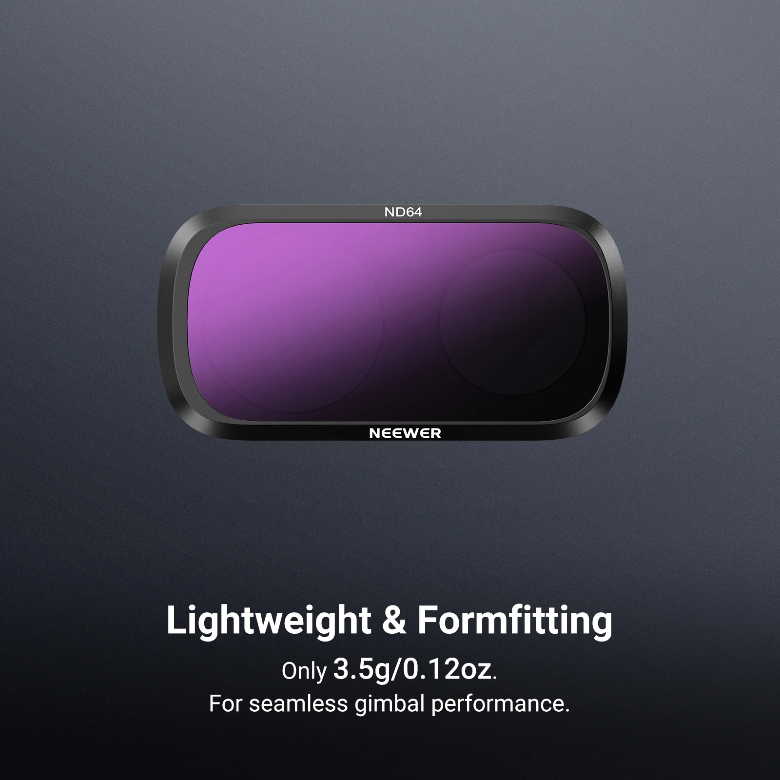 NEEWER CPL + ND Filterset für Insta360 Luna Ultra, Neutraldichte-Filter ND16 + ND64 + ND256, Polarisationsfilter für Action-Kameras – Detail 7