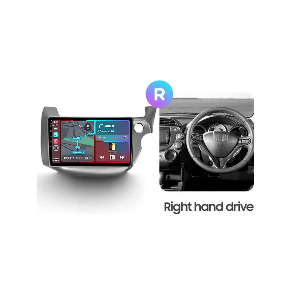For Honda Jazz 2 2008 - 2014 Fit 2 GE GP GE 2007 - 2014 4G Right hand drive Car Radio Multimedia Video Player Navigation stereo