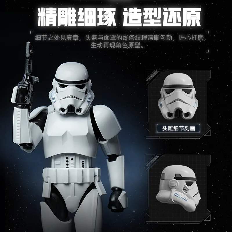 BLOKEES Original Star Wars CHAMPION CLASS Luke Skywalker Han Solo Darth Vader Skywalker Toys Action Figure Assembled Model Gift view 4