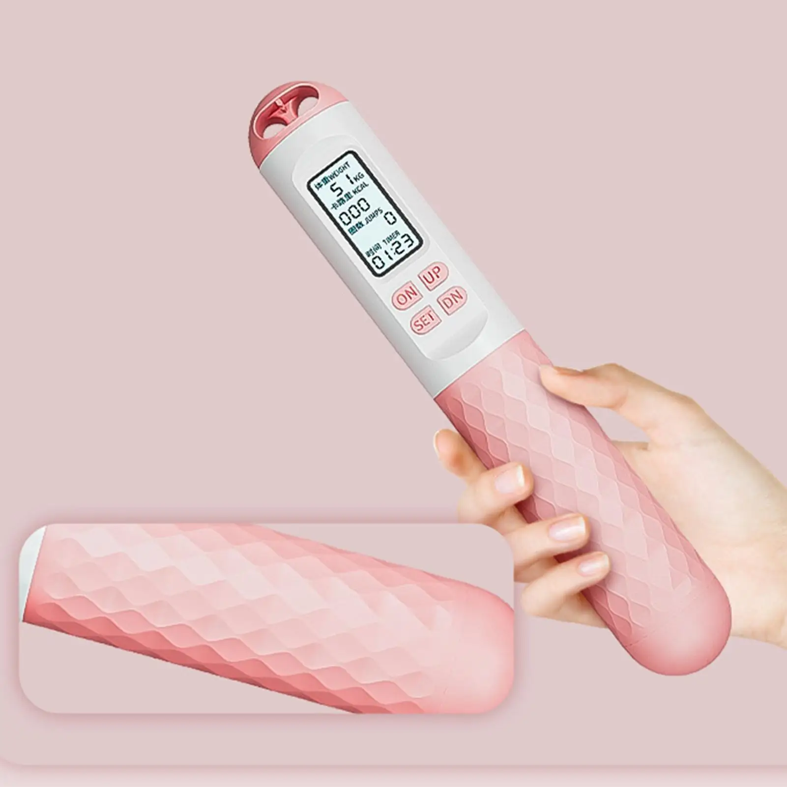 

Скакалка без веревки со счетчиком, утяжеленная скакалка для фитнеса, умные беспроводные скакалки с цифровым подсчетом и взвешиванием мячей