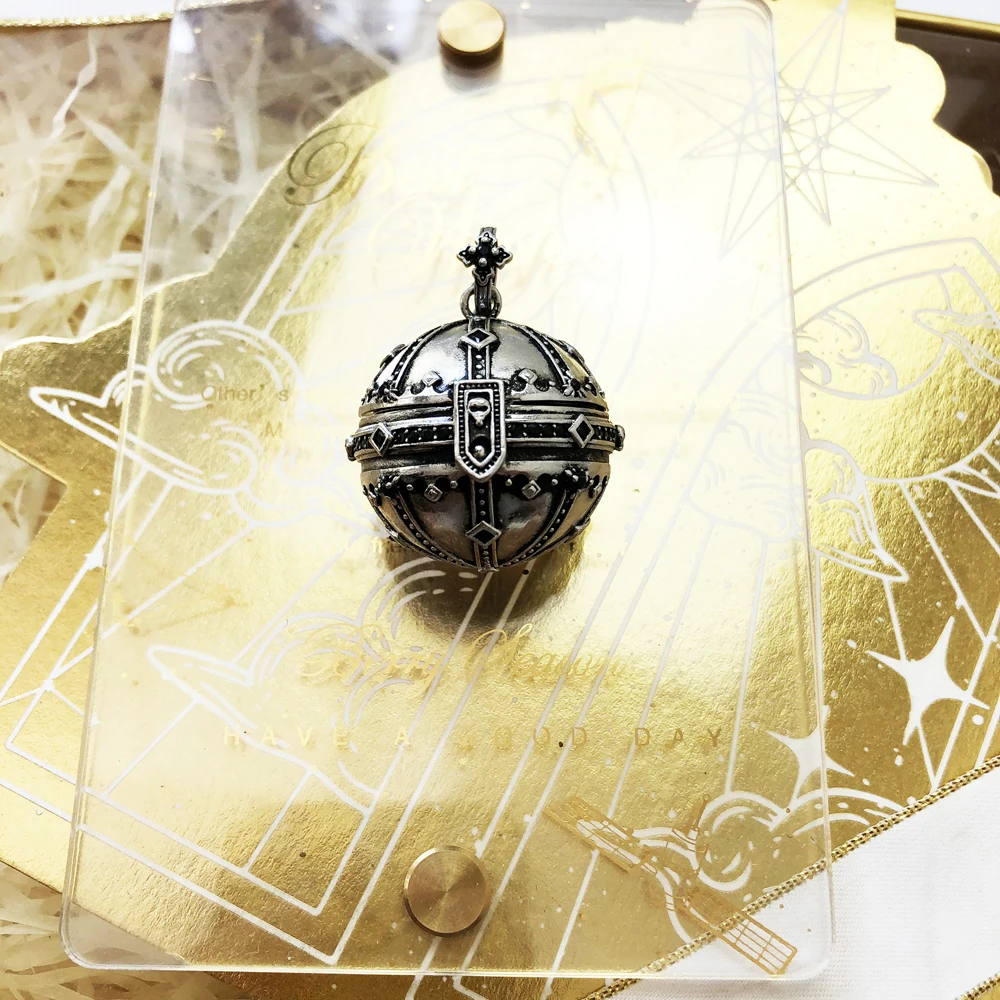 Wisiorek Kingdom Of Dreams Orb marka biżuteria akcesoria europejskie 925 srebro Rebel prezent w stylu vintage dla kobiet i mężczyzn — zdjęcie 7