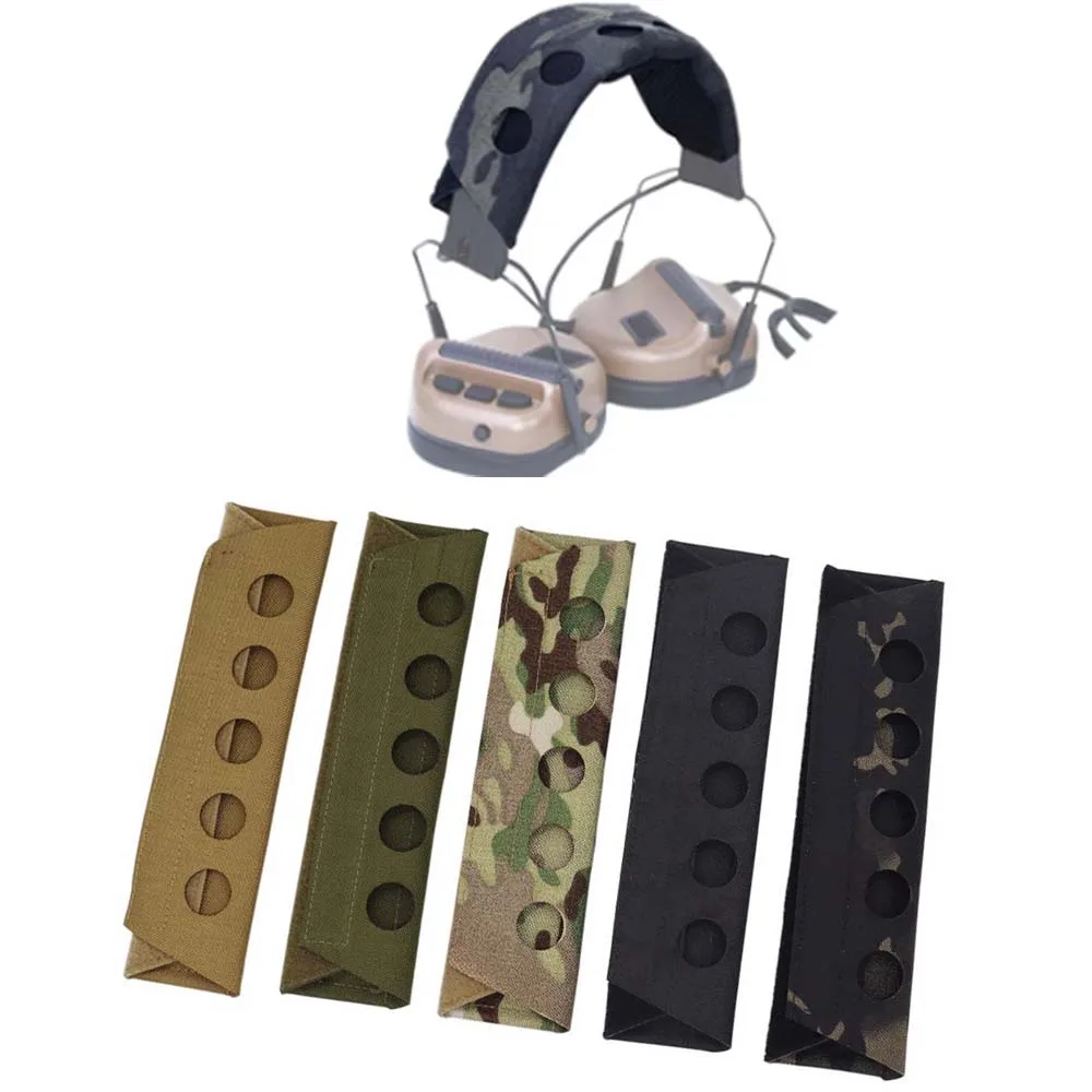 New Tactical Headset Cover Modular Tactical Call Headband Earmuff Headphone Stand Protection Cover Hunting Shooting Accessories